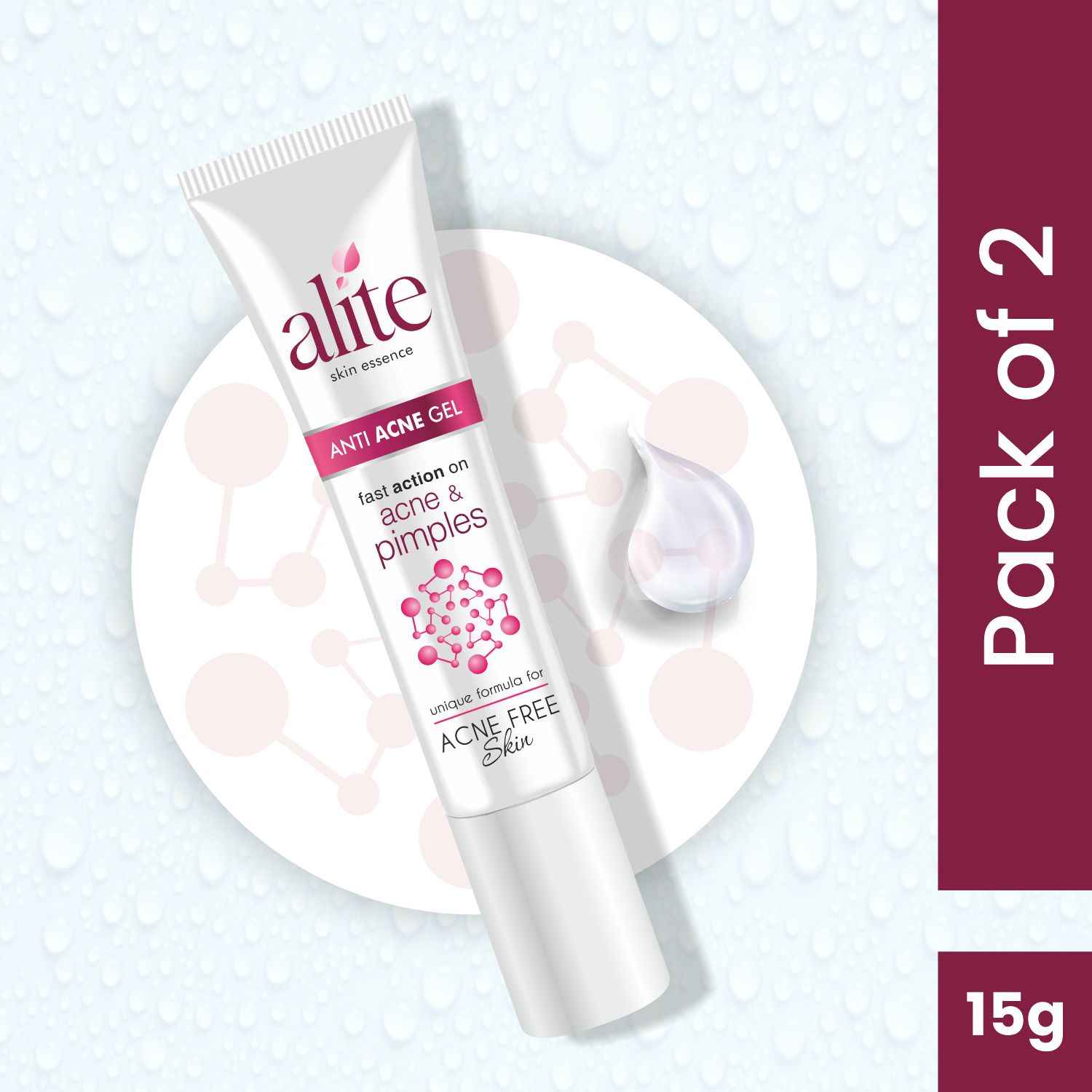 Buy Alite Anti Acne Gel Combo Pack of 2 (15g Each) - for All Skin Type|| Enriched with Tea Tree Oil, Helps for Fast Action on Pimple & Acne || Moisturizer for Acne Prone Skin - Purplle