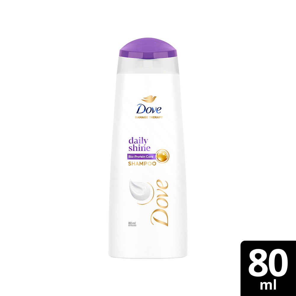 Buy Dove Daily Shine Shampoo, 80 ml - Purplle