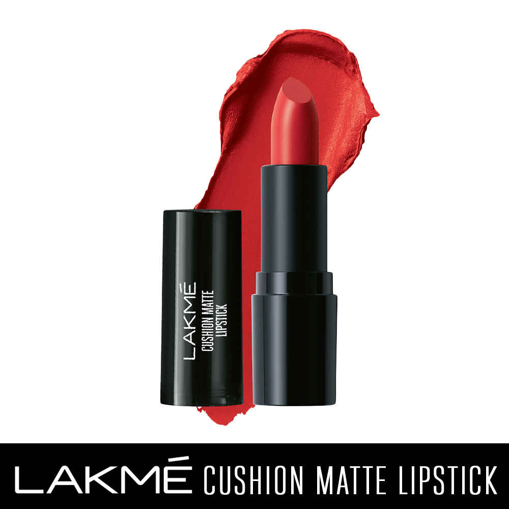 Buy Lakme Cushion Matte Lipstick, Red Blaze (4.5 gm) - Purplle