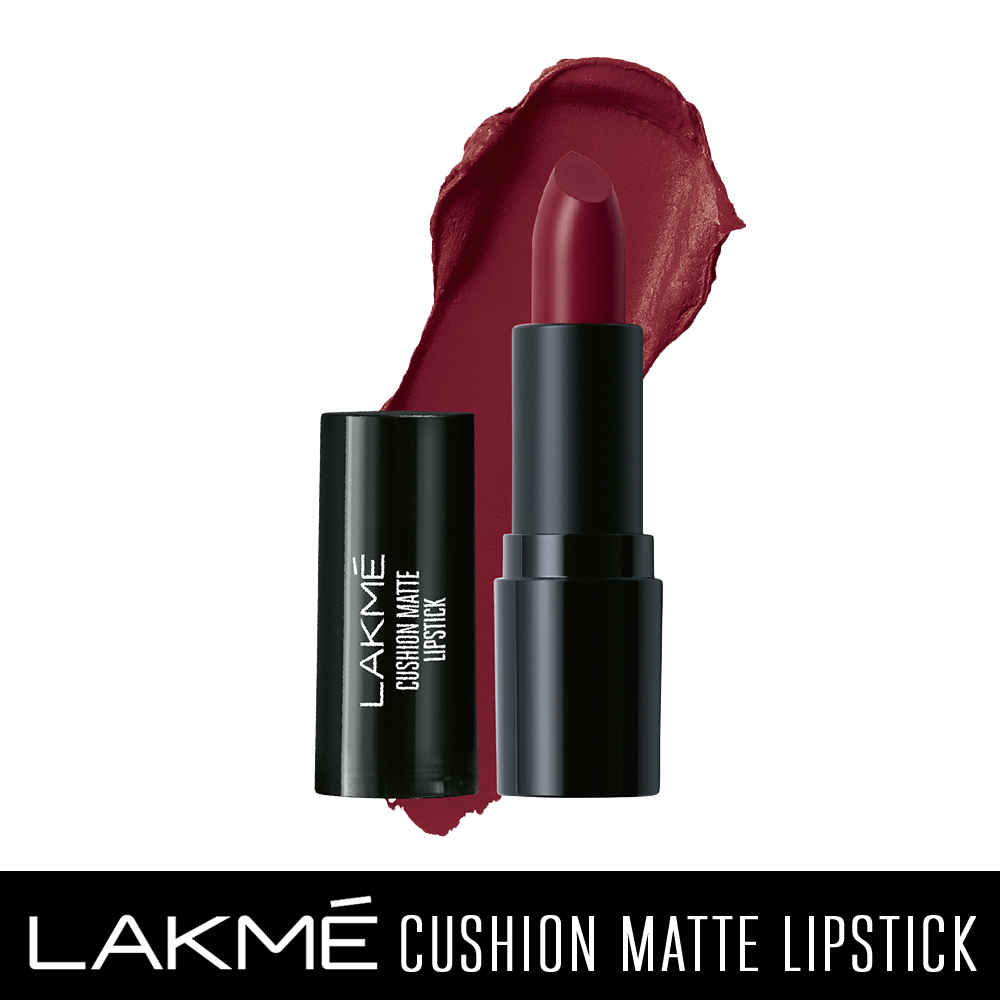 Buy Lakme Cushion Matte Lipstick, Burgundy Bloom (4.5 gm) - Purplle