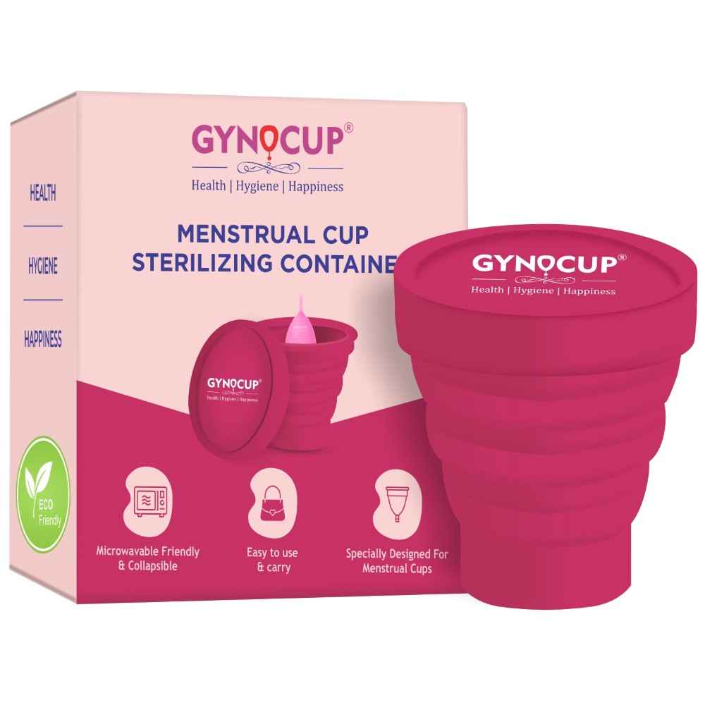 Buy GynoCup Collapsible Silicone Cup Menstrual Cup Sterilizer for Women| Kills 99% of Germs in 2 Minutes | Microwave Friendly - 1 Unit - 1 Pc - Purplle
