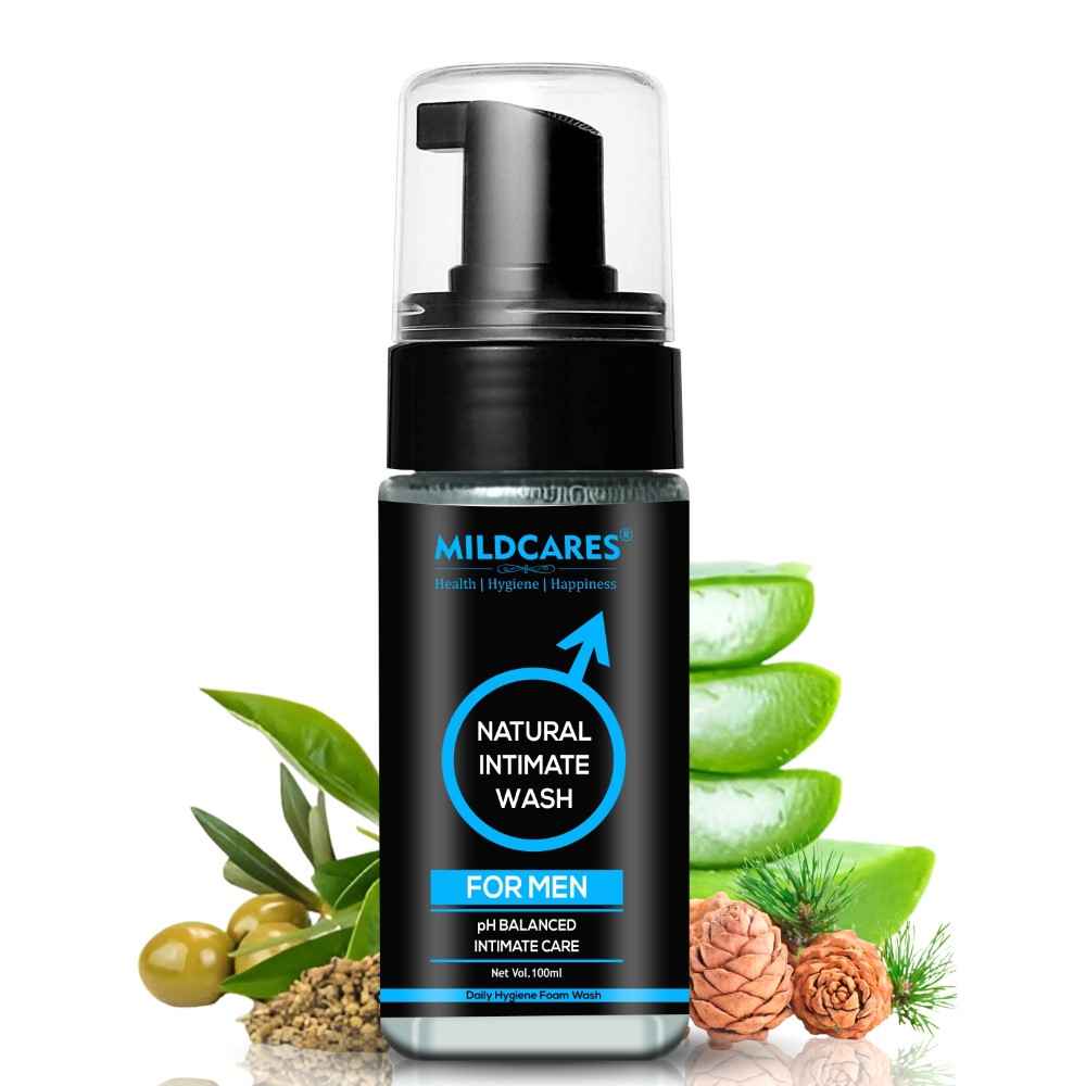 Buy Mildcares Intimate Foam Wash for Men, Enriched with Tea Tree Oil & Aloe Vera Extract, pH Balanced , Prevents Odour & Infections, Safe for Skin|(100 ml) - Purplle