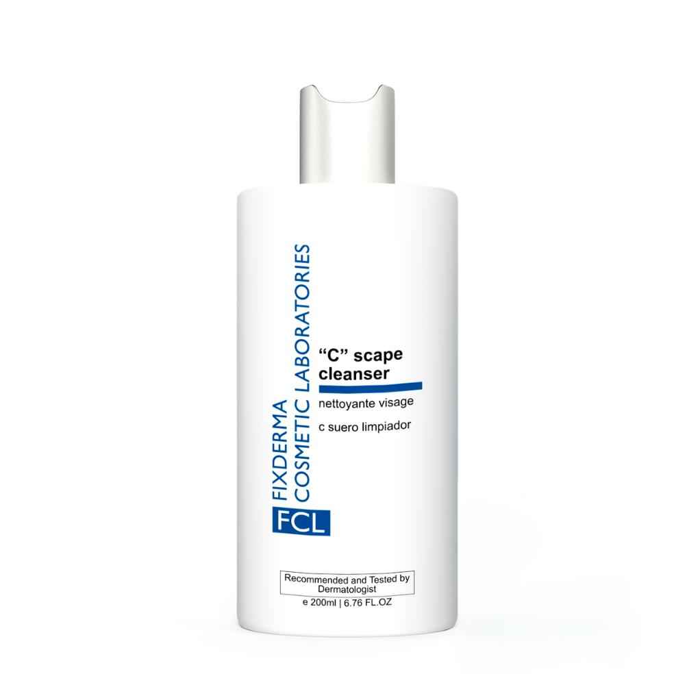 Buy Fixderma Cosmetic Laboratories C Scape Cleanser, Vitamin C Cleanser, Brightening Face Wash Exfoliates Dead Cells, Unclogs Skin Pores, Reduces Fine Lines, Wrinkles, 200 ml (Pack Of 1) - Purplle