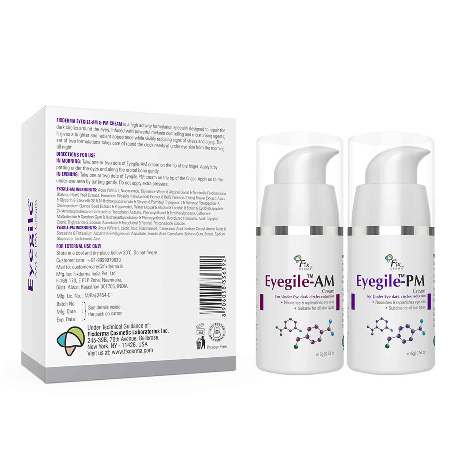Buy Fixderma Eyegile Day And Night Under Eye Cream 30 gm - Purplle