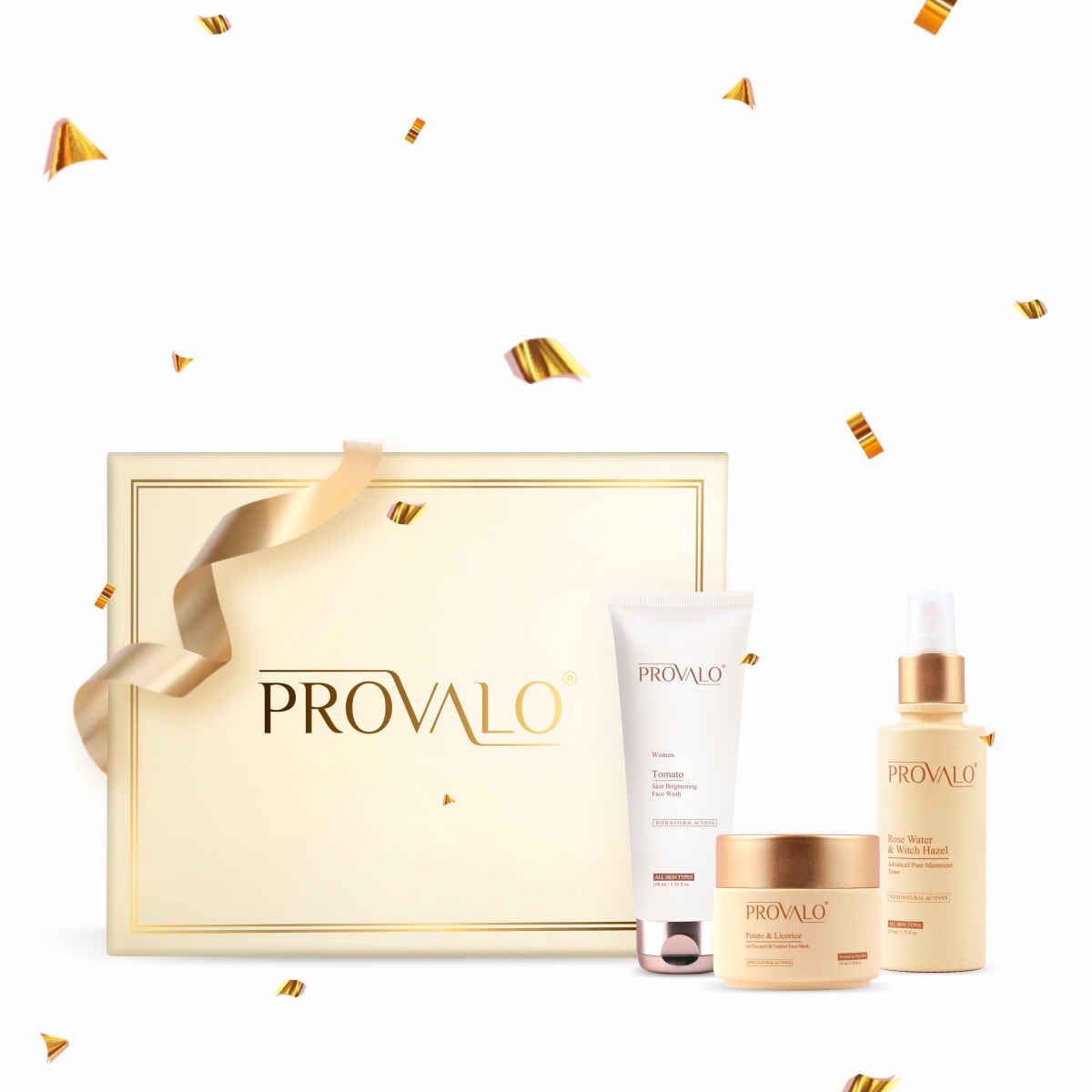Buy Provalo Skincare All-Rounder Gift Set – For Women (Normal To Oily Skin) Combo of 3 - Purplle
