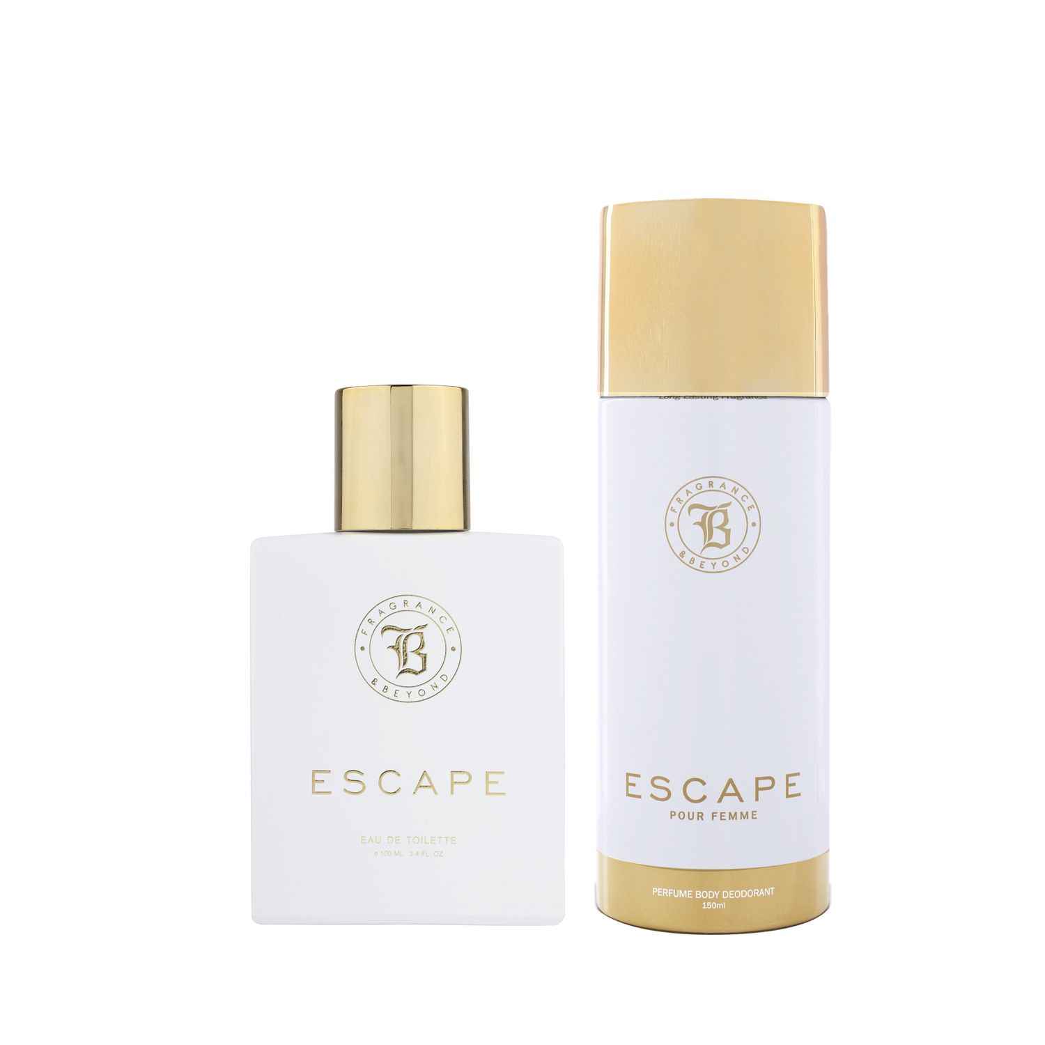 Buy Fragrance & Beyond Escape 2 pcs Gift Set for Women |100 ml Eau De Toilette | 150 ml Body Deodorant | Long Lasting Fragrance | Made In India | - Purplle