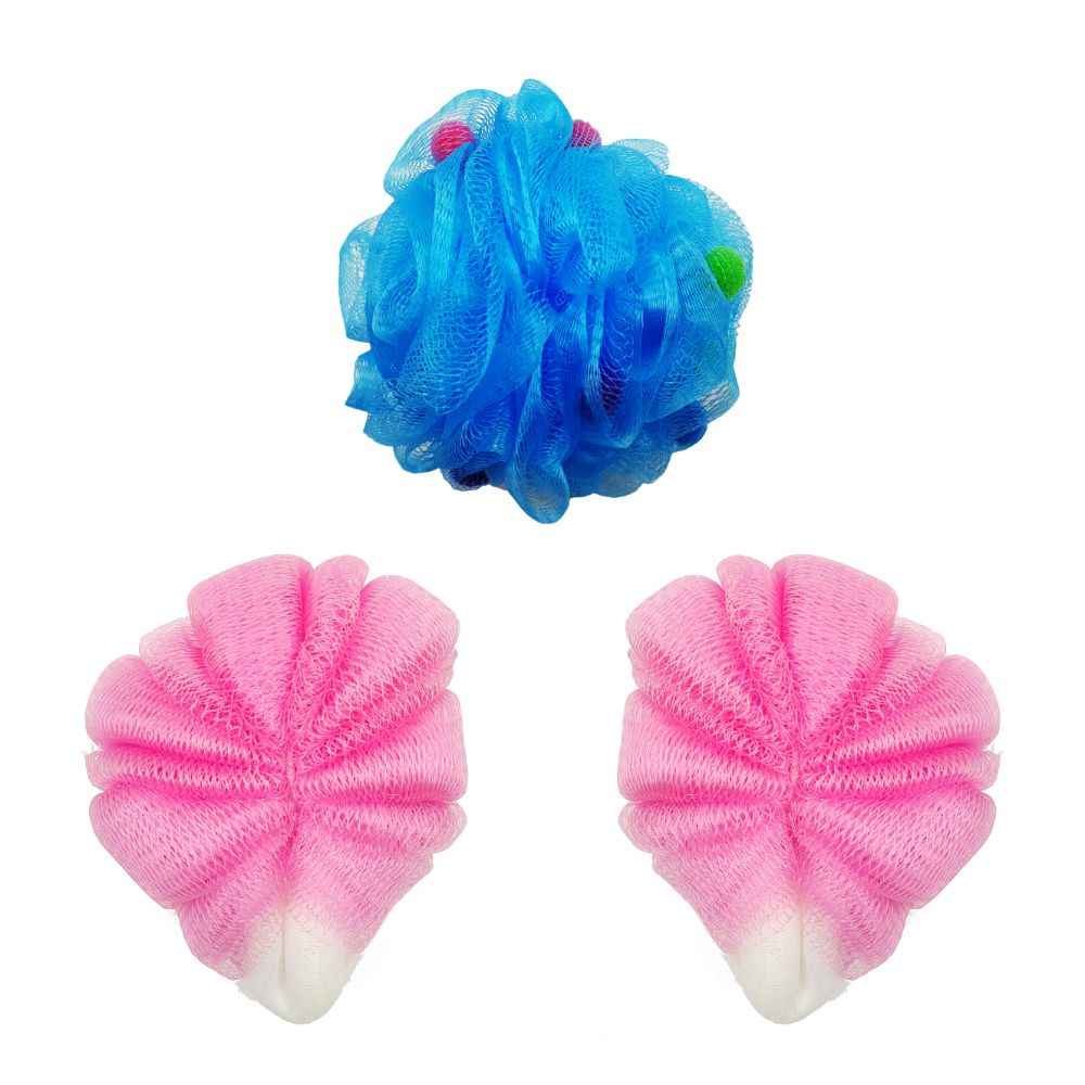 Buy Majestique Loofah With Active Spheres And Oval Loofah Mesh Bath Shower Sponge - Purplle
