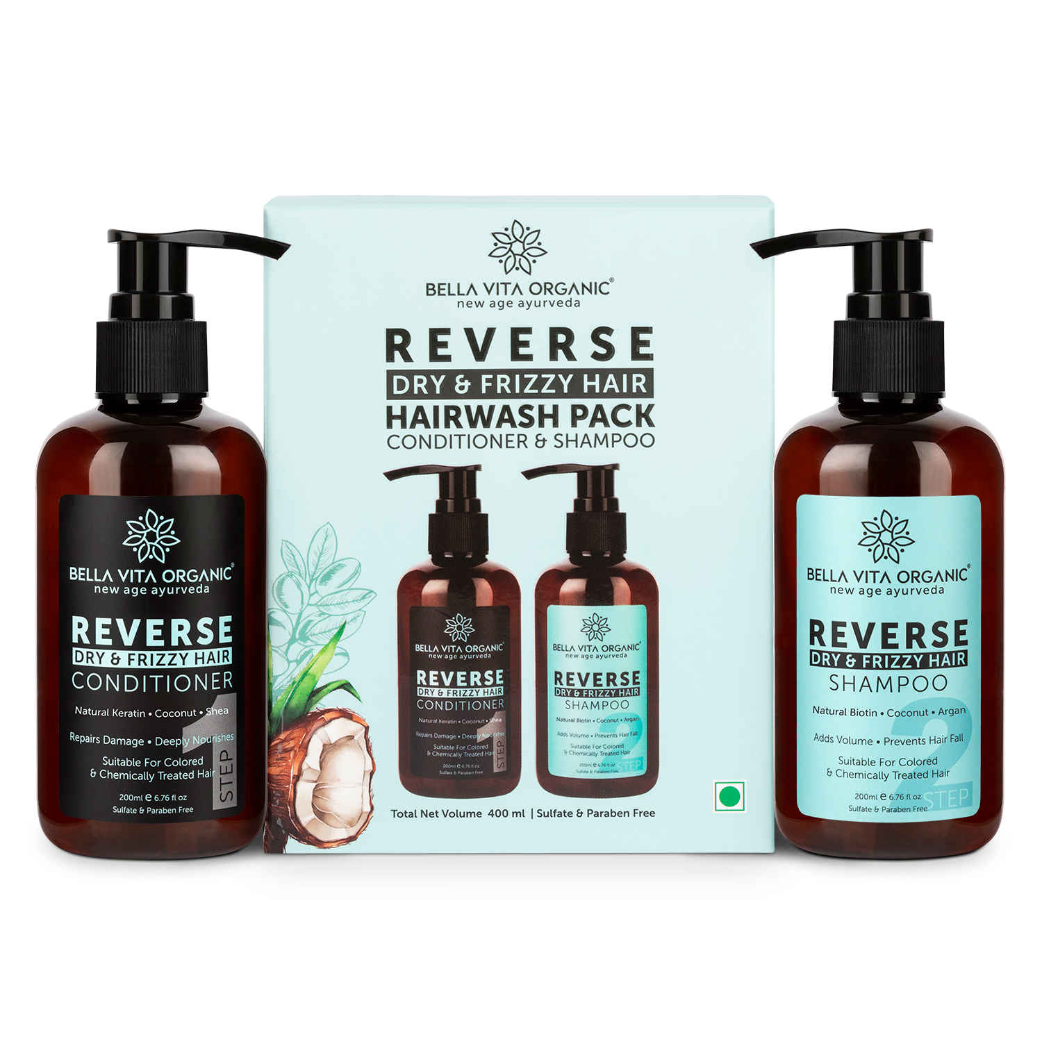 Buy Bella Vita Organic Reverse Shampoo and Conditioner - Purplle