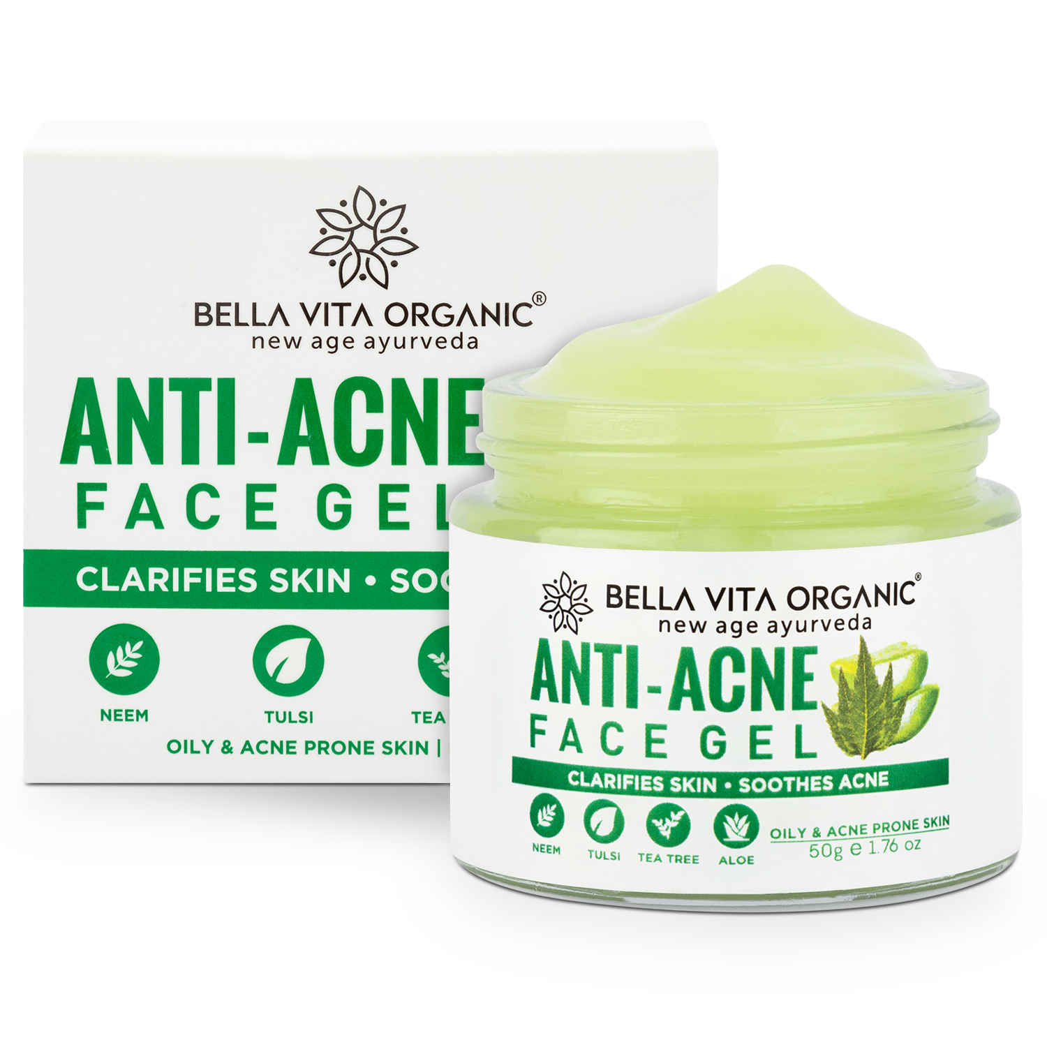 Buy Bella Vita Organic Anti Acne Face Gel - Purplle