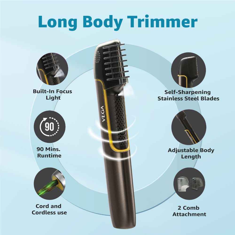 Buy Vega Long Body Trimmer, (VHTH-29) - 1 Pc - Purplle