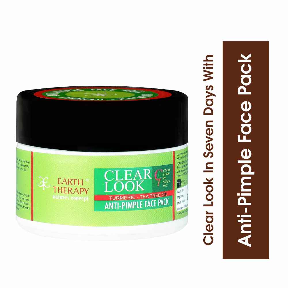 Buy EARTH THERAPY® Anti Acne & Pimple Face pack for WOMEN for excellent soothing and glowing effect - 75g - Purplle