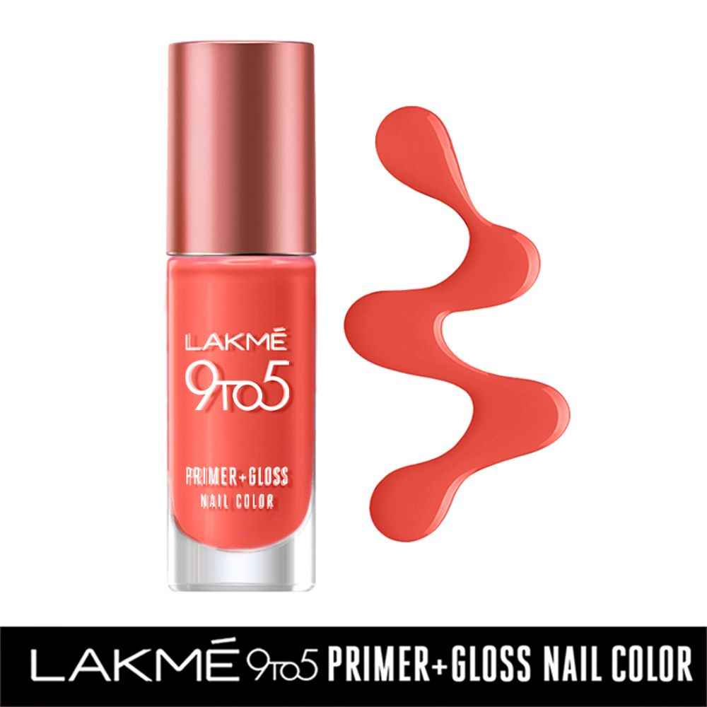 Buy Lakme 9 to 5 Primer + Gloss Nail Colour, MauveMacaroon, 6 ml - Purplle