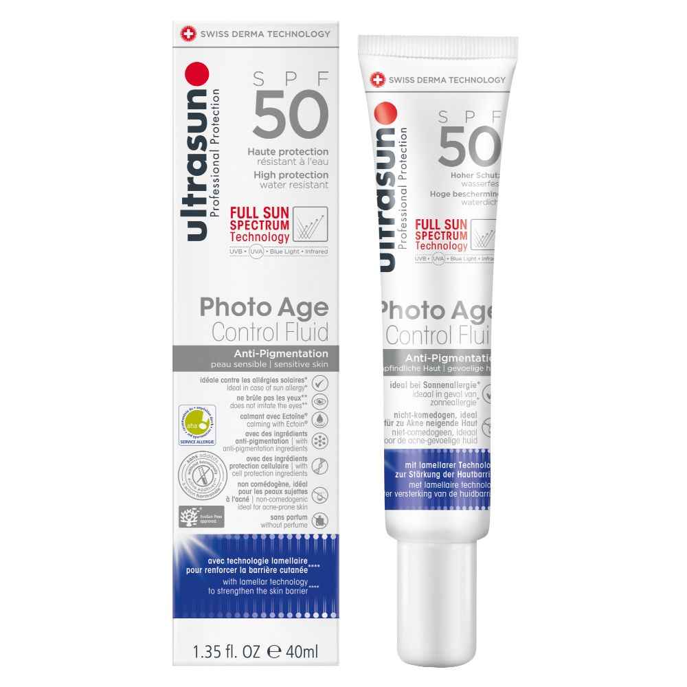 Buy Ultrasun Photo age Anti-Pigmentation control fluid Sunscreen SPF50 - Purplle