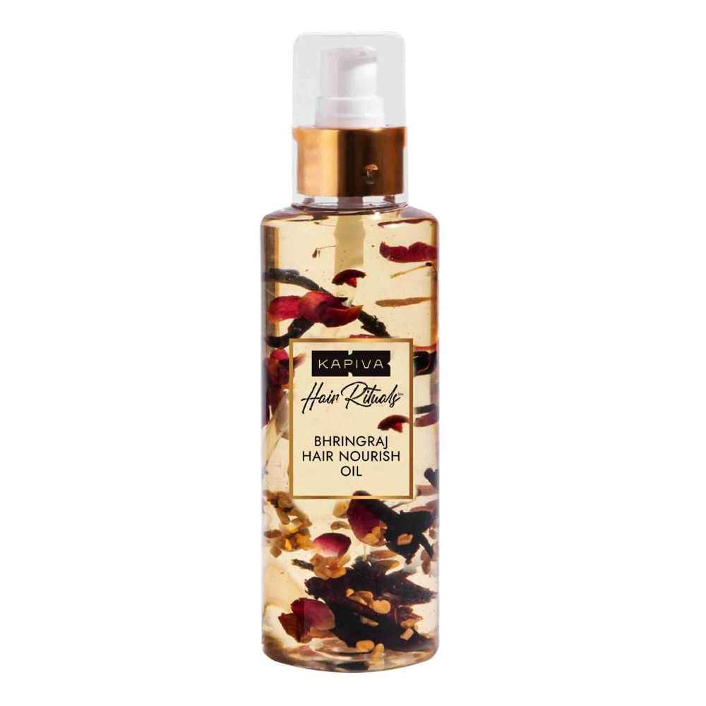 Buy Kapiva Bhringraj Hair Nourishing Oil (200 ml) | For Thick & Strong Hair | Hibiscus,Manjishtha and 16 other herbs - Purplle