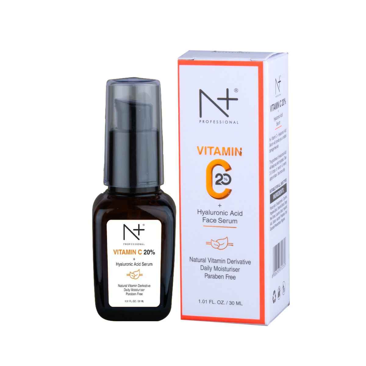 Buy N Plus Professional Vitamin C 20% + Hyaluronic Acid Face Serum, For Anti-ageing , Brightening . - Purplle