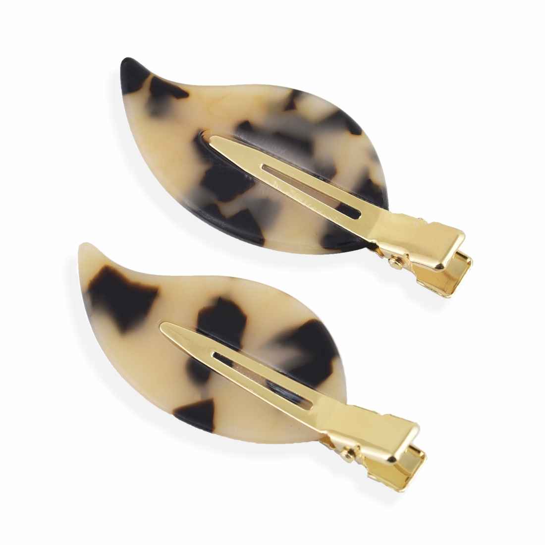Buy GUBB Caramel Delight Leaf Hair Clips 2 Pcs - Purplle