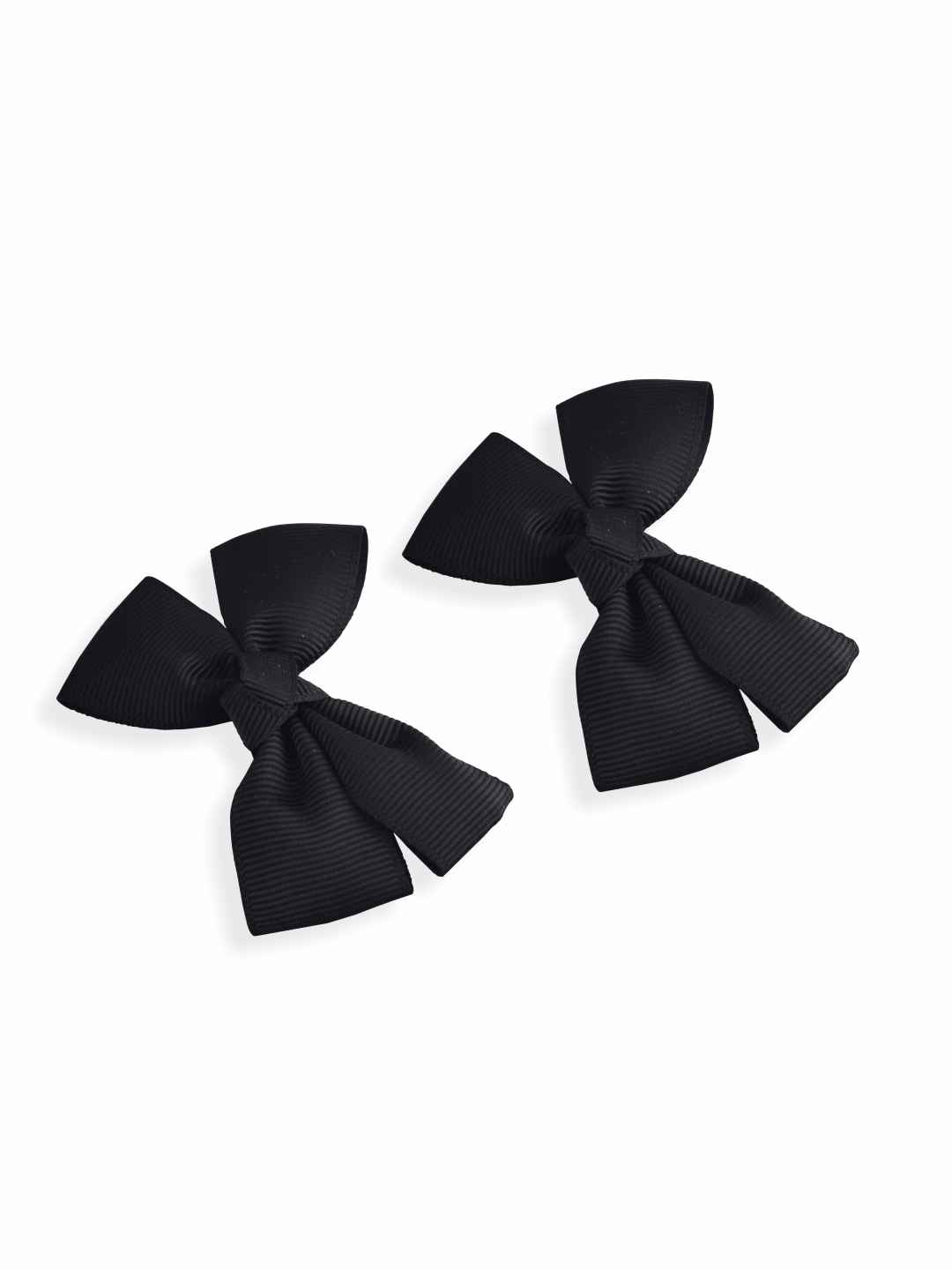 Buy GUBB Noir Bow Ribbon Hair Clips - Purplle