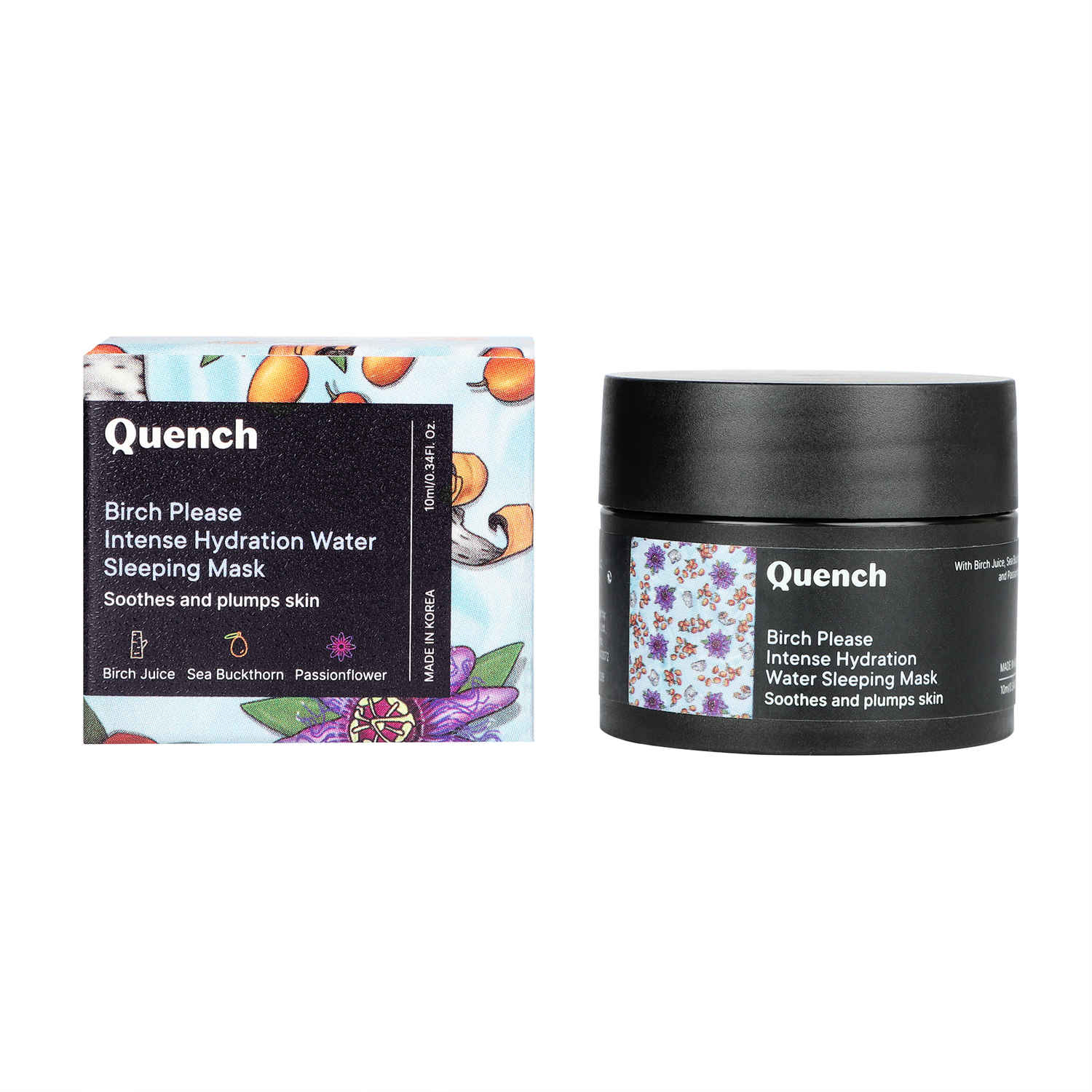 Buy Quench Botanics Birch Please Intense Hydration Water Sleeping Mask, 10ml - Purplle