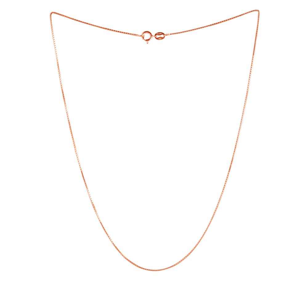 Buy Zavya 925 Sterling Silver Chain Rose Gold-Plated | With Certificate of Authenticity and 925 Hallmark - Purplle