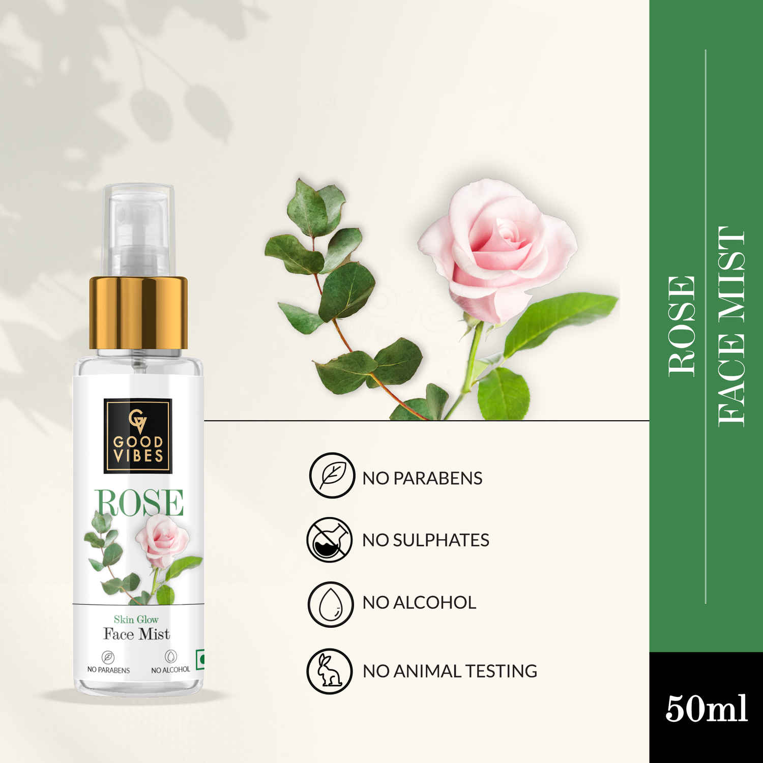 Buy Good Vibes Rose Skin Glow Face Mist ( 50 ml ) - Purplle