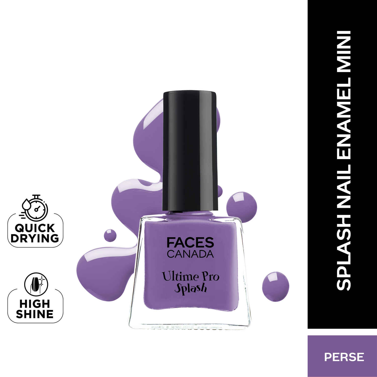 Buy FACES CANADA Ultime Pro Splash Mini Nail Enamel - Perse 31 (5 ml) | Quick Drying | Glossy Finish | Long Lasting | No Chip Formula | High Shine Nail Polish For Women | No Harmful Chemicals - Purplle