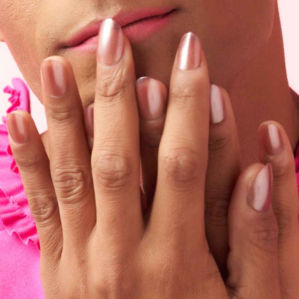 Buy Lick 24 Pcs Pink Chromatic Acrylic Nails Artificial/False Stick on Nails Extension - Purplle