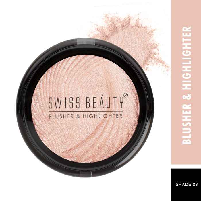 Buy Swiss Beauty Blusher & Highlighter - 8 - 6 gm - Purplle