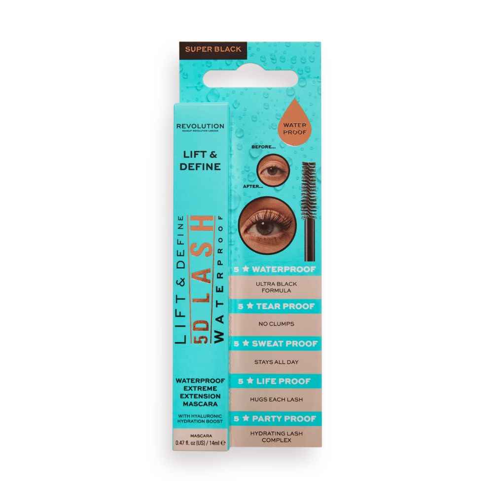 Buy Makeup Revolution 5D Lash Waterproof Mascara 14 ML - Purplle
