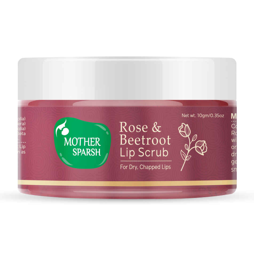 Buy Mother Sparsh Rose & Beetroot Lip Scrub For Dry Chapped Lips - 10gm - Purplle