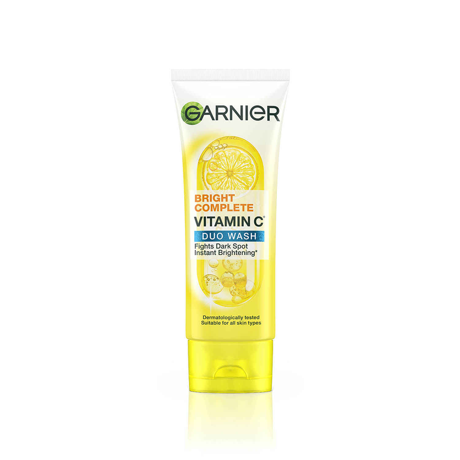 Buy Garnier Skin Naturals Bright Complete Duo Action Facewash (100 g) - Purplle