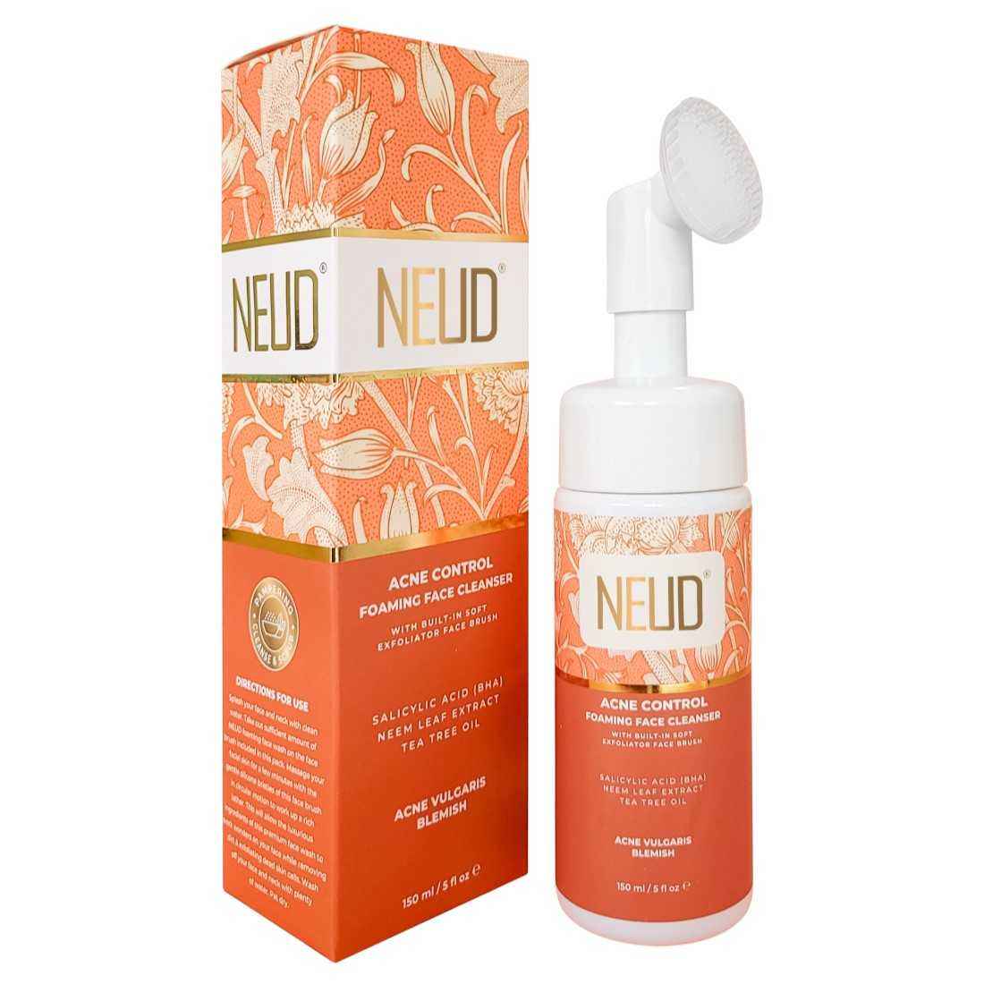 Buy NEUD Acne Control Foaming Face Cleanser With Salicylic Acid, Neem and Tea Tree Oil - 1 Pack (150 ml) - Purplle