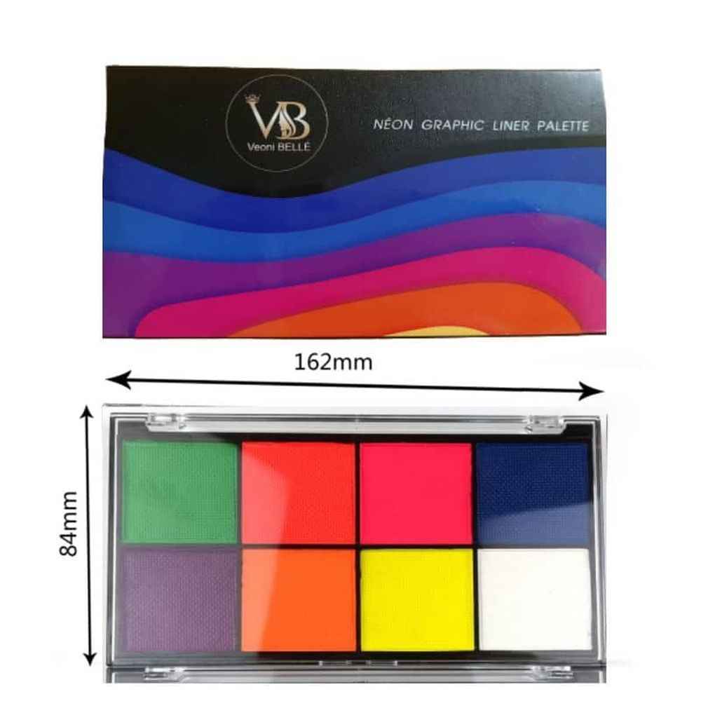 Buy Veoni Belle Water Activated Eyeliner Color Palatte - 2 Bright - Purplle