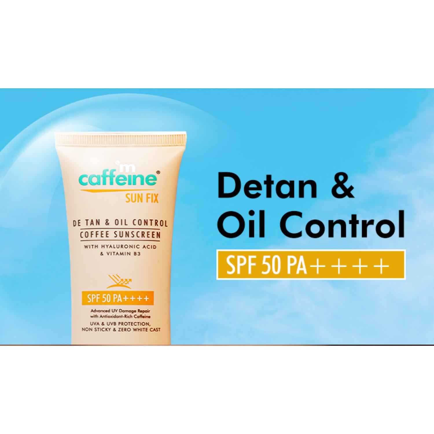 Buy mCaffeine Coffee Sunscreen SPF 50 PA++ for UVA & UVB Protection & Sun Repair |Mattifying, Water Resistant | For Men & Women (50 ml) - Purplle