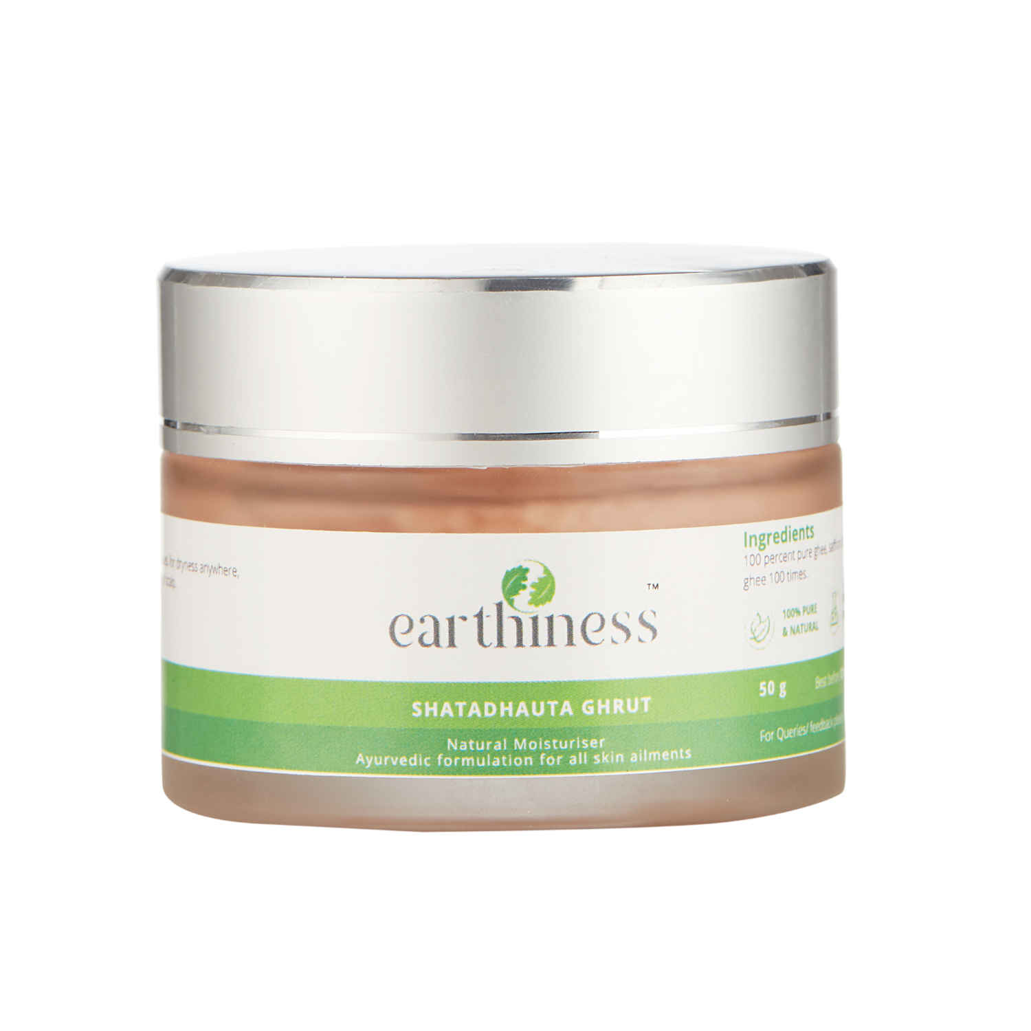 Buy Earthiness Shatadhauta Ghruta - 50 gm - Purplle