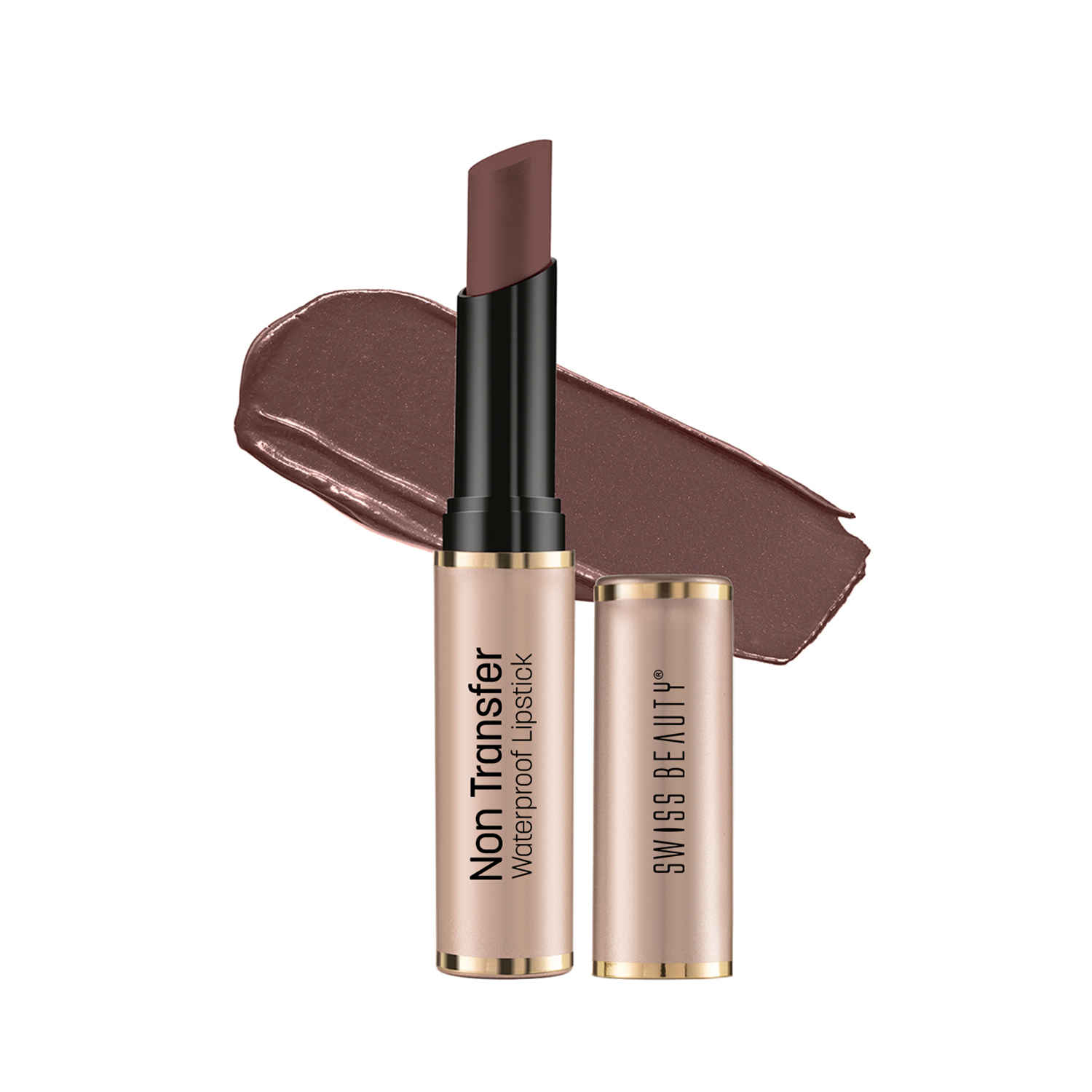 Buy Swiss Beauty Non Transfer Waterproof Lipstick 430 Spice Nude (3 gm) - Purplle