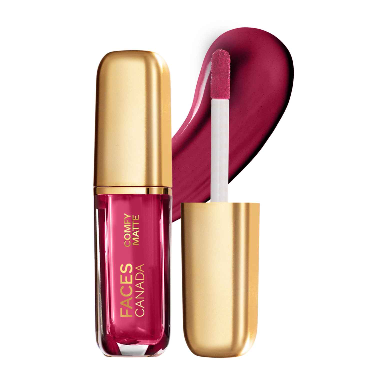 Buy FACES CANADA Comfy Matte Liquid Lipstick - Any Day Now 04, 1.2 ml | Comfortable 10HR Longstay | Intense Matte Color | Almond Oil & Vitamin E Infused | Super Smooth | No Dryness | No Alcohol - Purplle