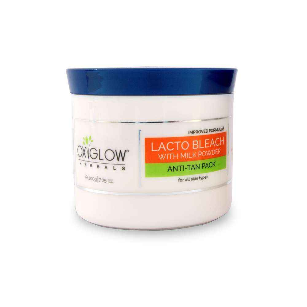 Buy OxyGlow Herbals Lacto Bleach Cream,Anti-Tan Pack,200 gm,Smooth&Even skin - Purplle