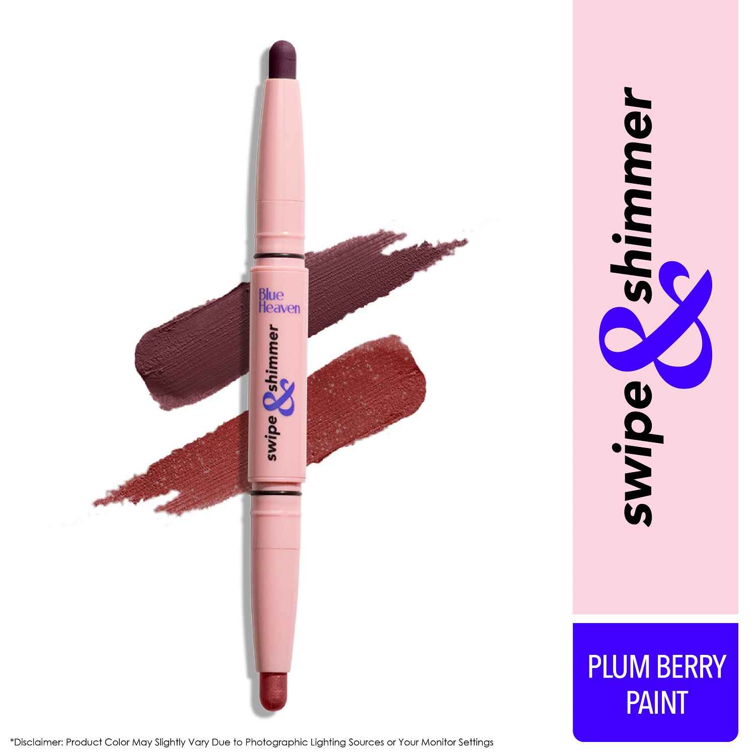 Buy Blue Heaven Swipe & Shimmer Long Lasting Non Transfer Eyeshadow Stick | Matte & Matallic Shades , Plum Berry Paint (3 g) - Purplle