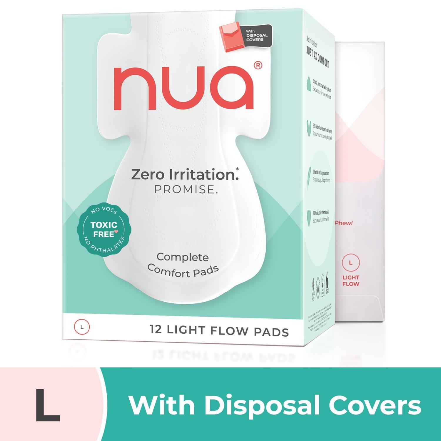 Buy Nua Complete Comfort L Pads (with Disposal Covers), 12pcs - Purplle