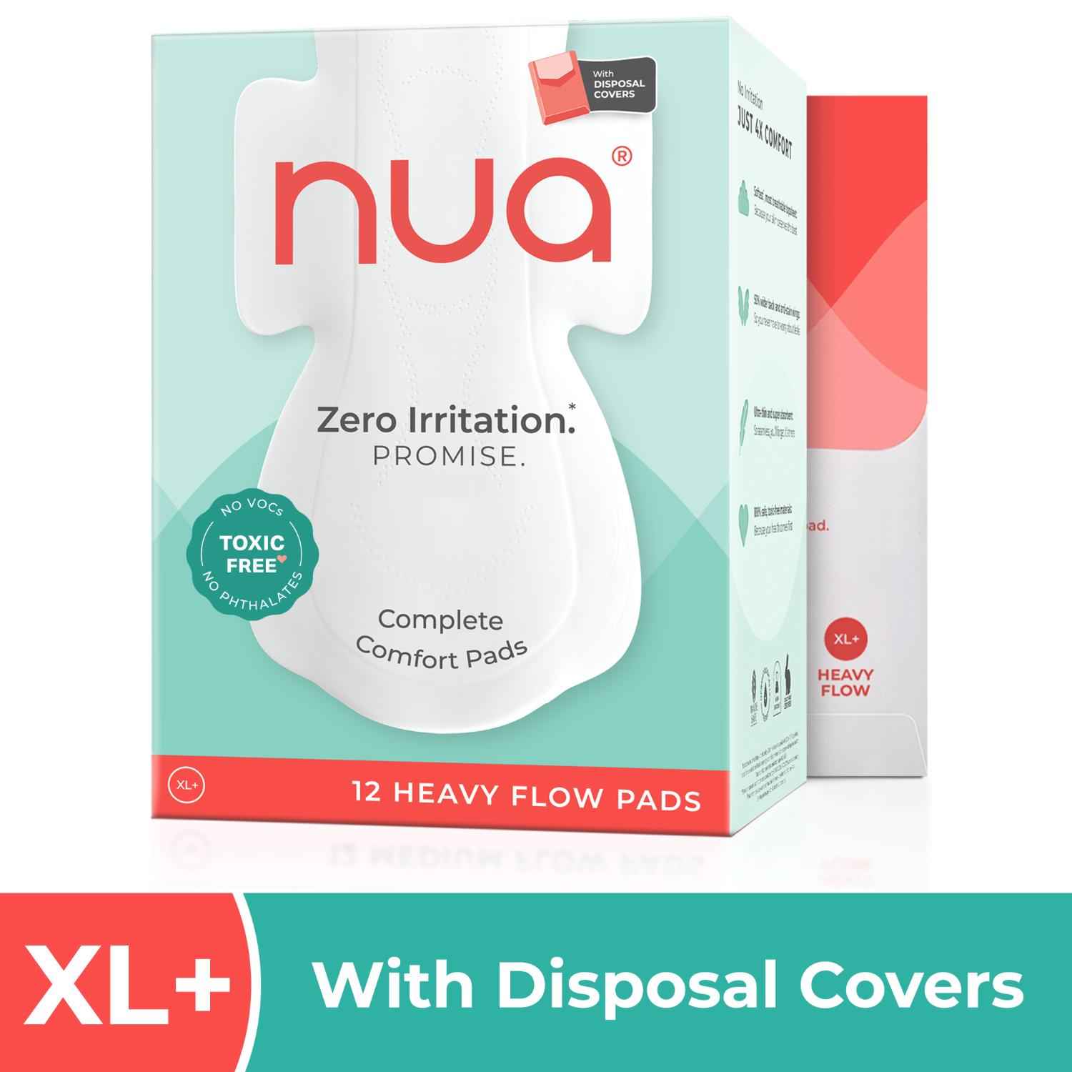 Buy Nua Complete Comfort XL+ Pads (with Disposal covers), 12pcs - Purplle