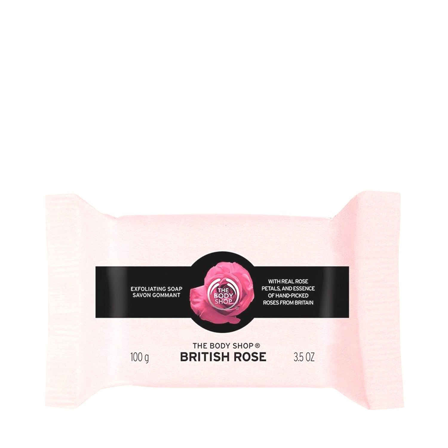 Buy The Body Shop Vegan British Rose Exfoliating Soap, 100G - Purplle