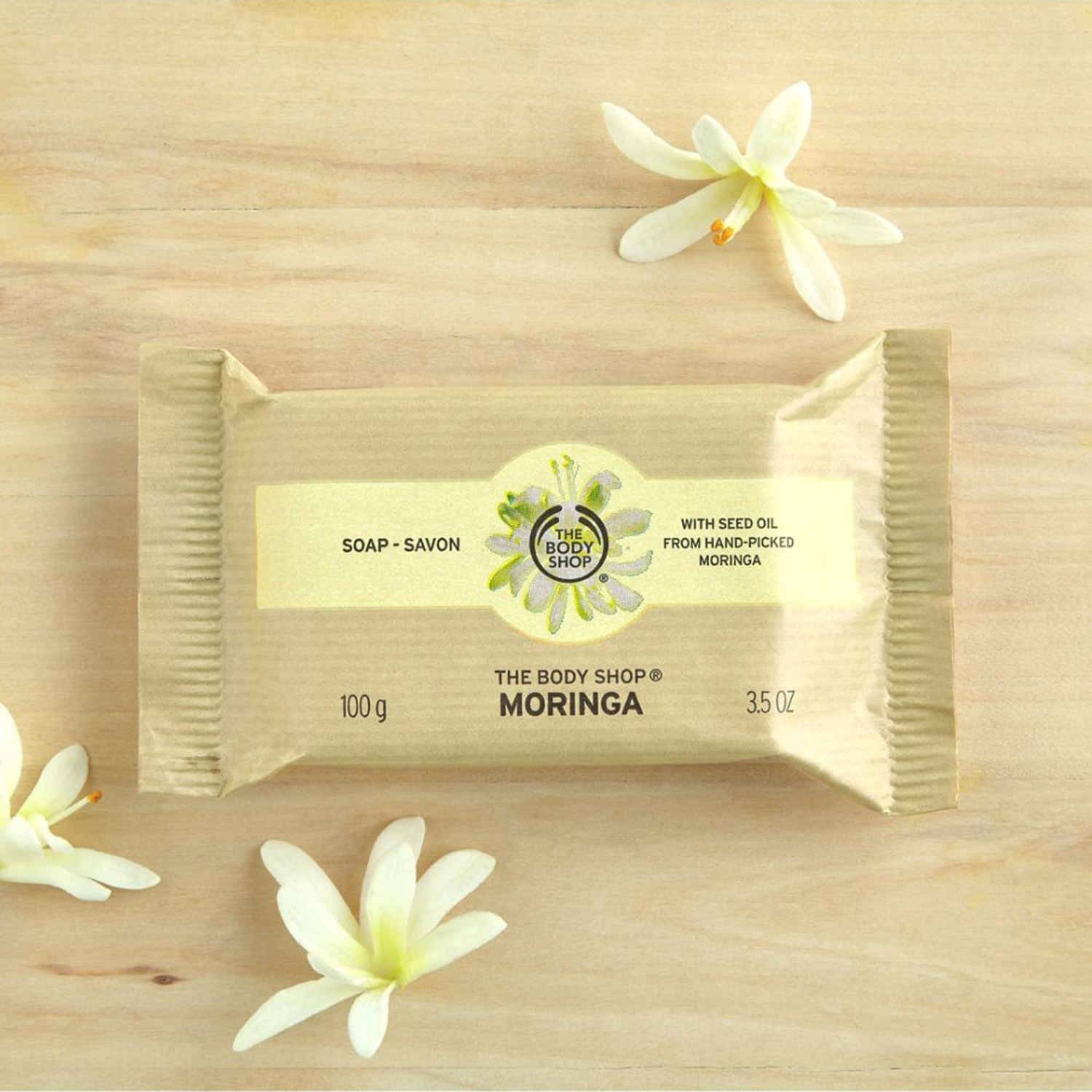 Buy The Body Shop Vegan Moringa Soap, 100G - Purplle