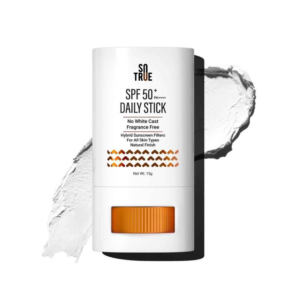 Buy Sotrue SPF 50+ Daily Sunscreen Stick 15 gm - Purplle