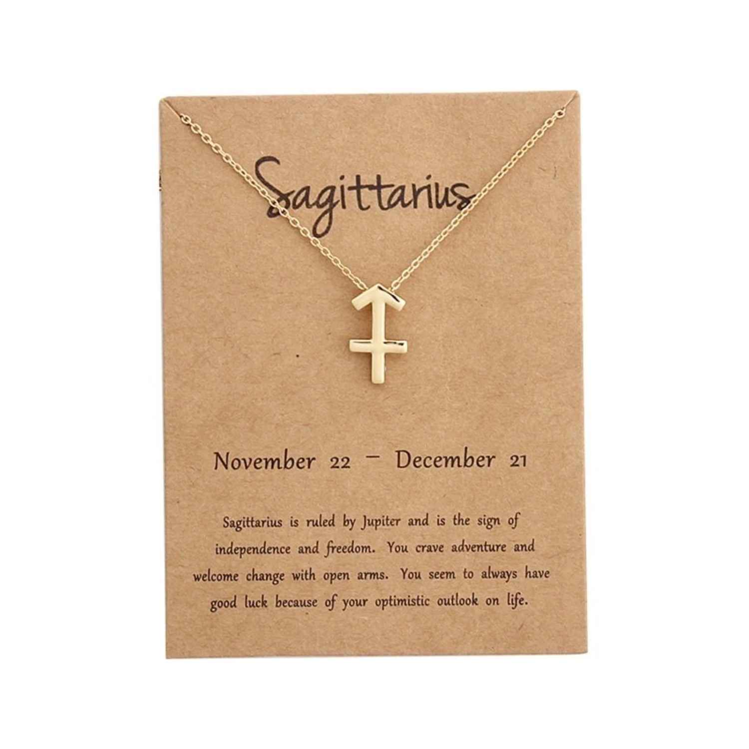 Buy Rack Jack Zodiac Star Sign Pendant Necklace - Gold Colour| Birthday Gifts for Girls & Women, Fancy Jewellery - Purplle