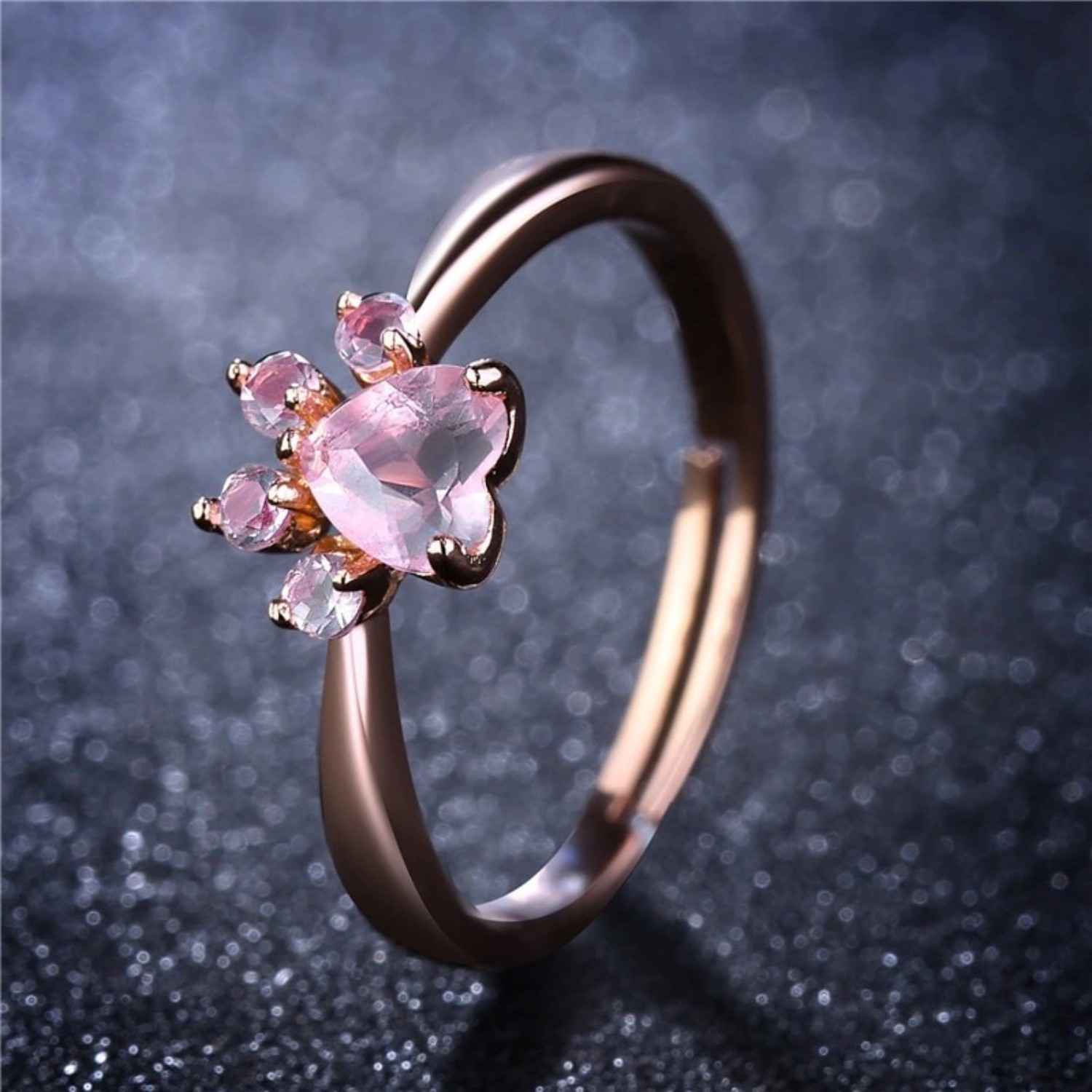 Buy Rack Jack Paw Ring - Rose Gold Colour| Birthday Gifts for Girls & Women, Fancy Jewellery - Purplle