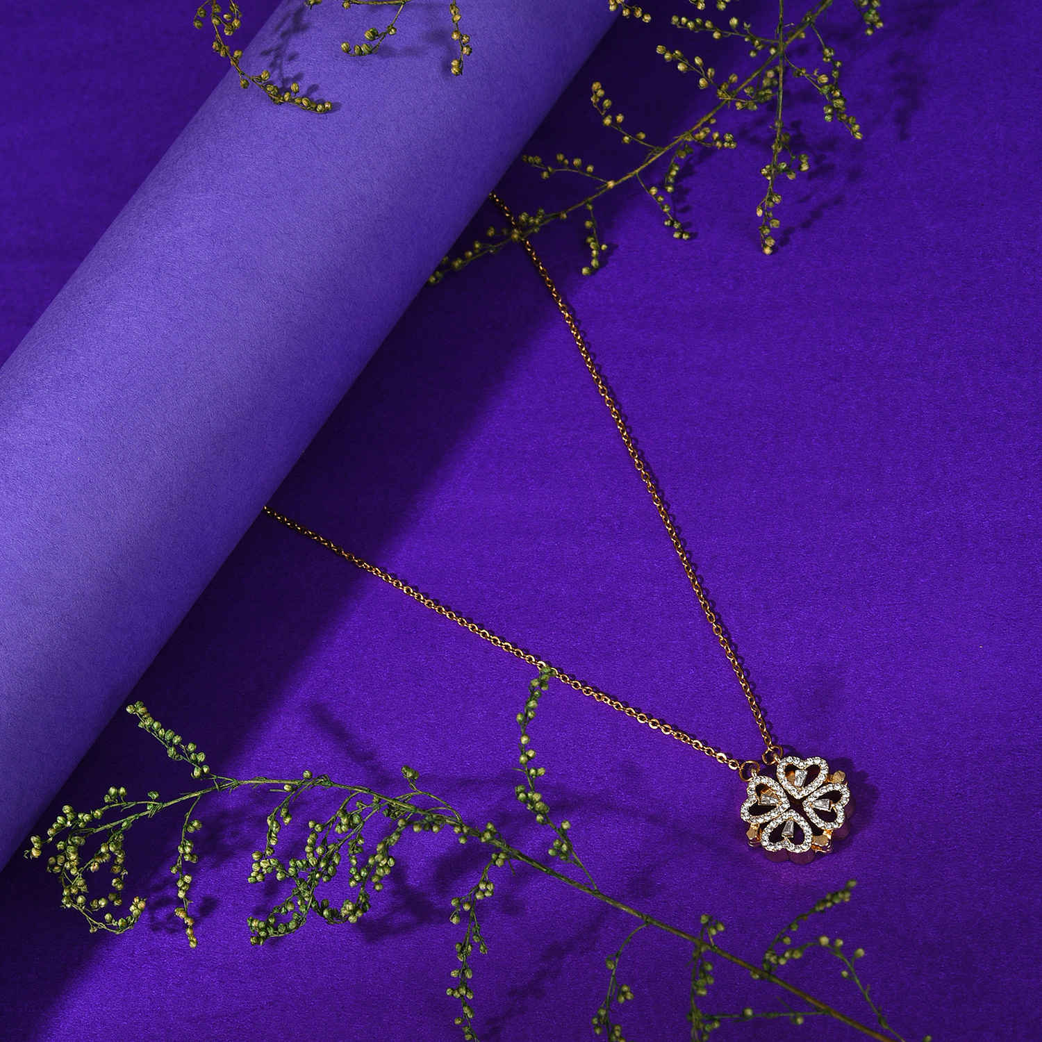 Buy SOHI Silver-Toned Gold-Plated Minimal Necklace - Purplle