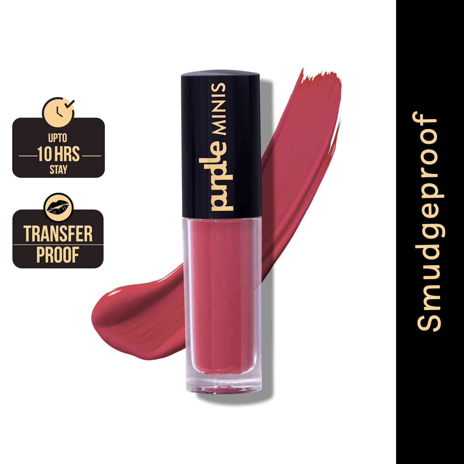 Buy Purplle Ultra HD Matte Mini Liquid Lipstick, Pink - My First Night Out 23 | Highly Pigmented | Non-drying | Long Lasting | Easy Application | Water Resistant | Transferproof | Smudgeproof (1.6 ml) - Purplle