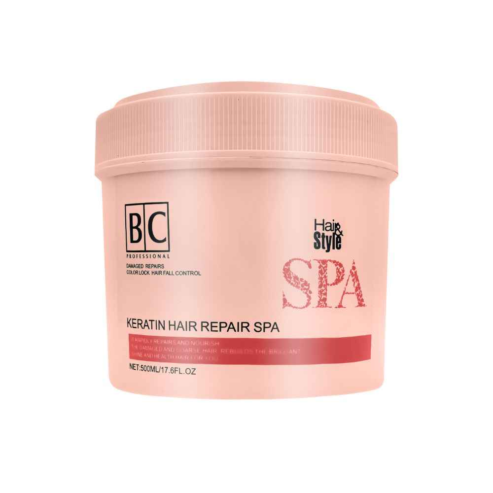 Buy Berina Keratin Hair Repair Spa 500 ml (Coral Pink) - Purplle