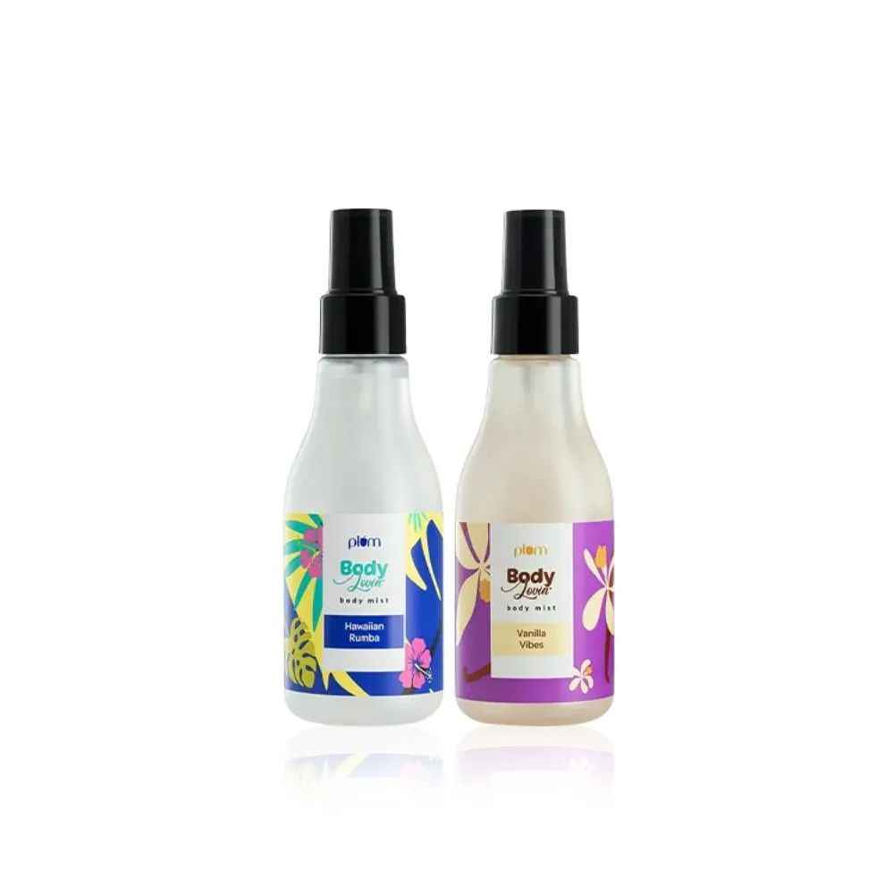 Buy Plum Bodylovin' Vanilla & Beachy Vibes Body Mist Duo Super-refreshing Aloe-infused - Purplle