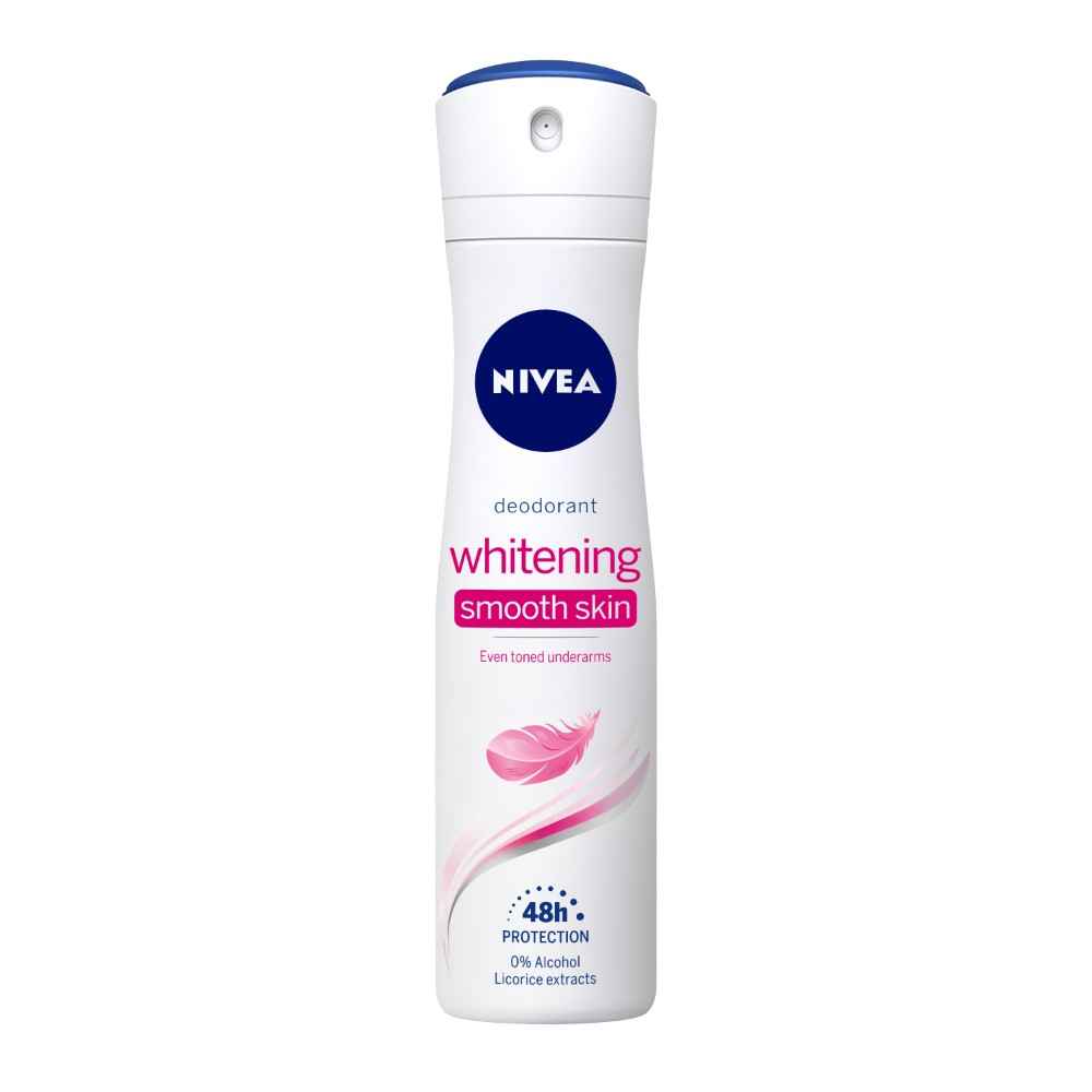 Buy Nivea Deodorant, Whitening Smooth Skin, Women (150 ml) - Purplle